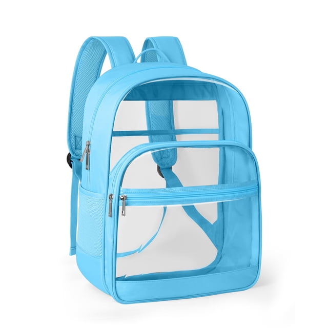 Mochila KIMNERPU Clear Heavy Duty Transparente Azul Cielo