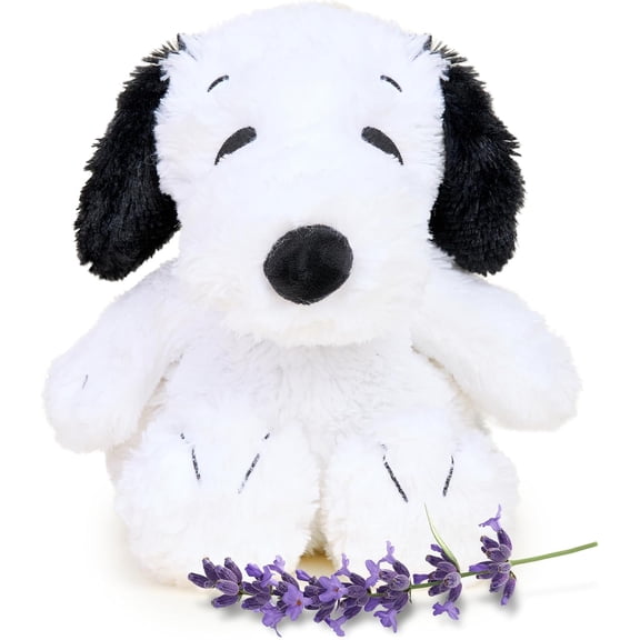 Warmies 13” Snoopy Stuffed Animal, Microwavable Heated Plushies and Weighted Soft Plush Toys