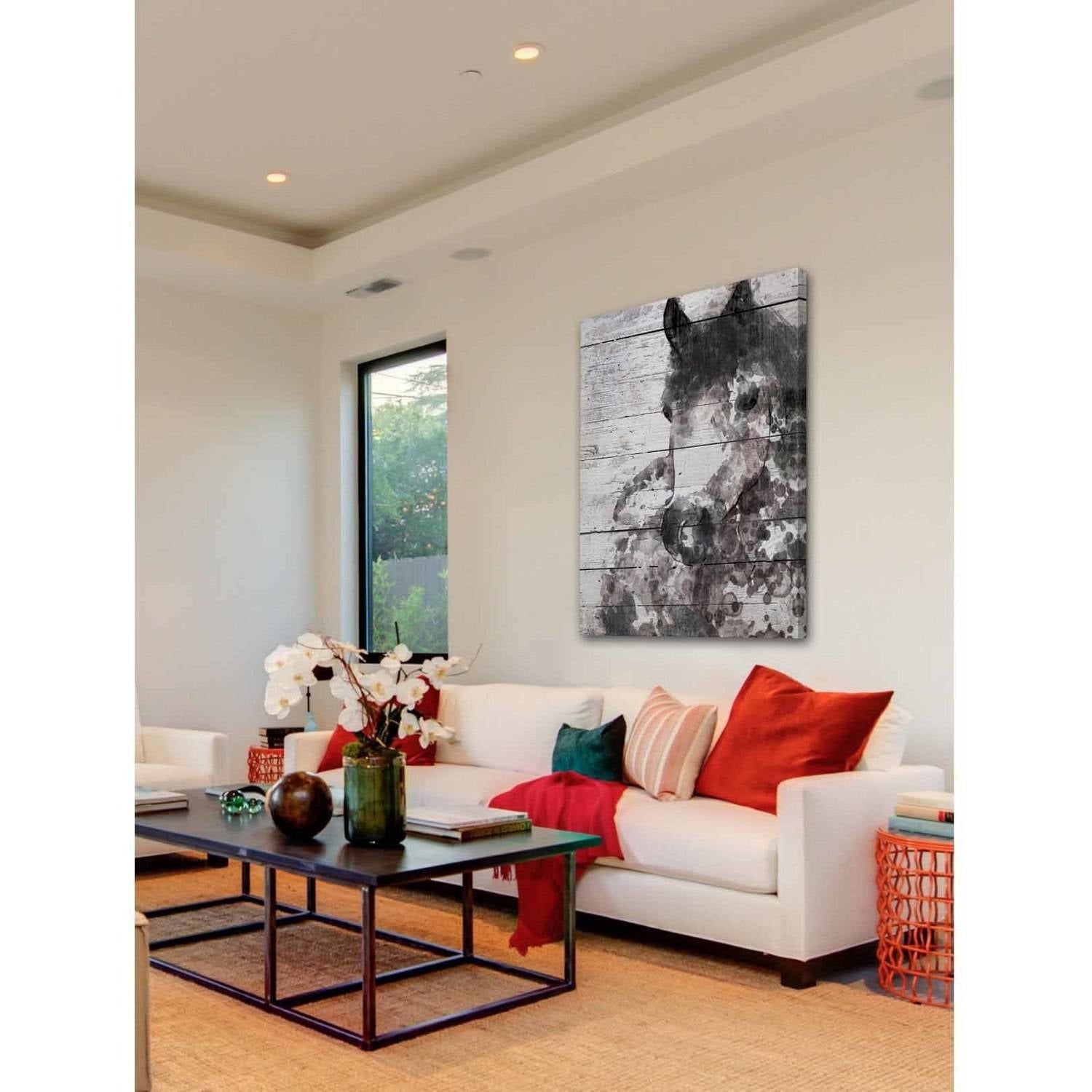 Marmont Hill "Grey Horse" by Irena Orlov Painting Print on Wrapped Canvas