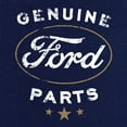 thumbnail image 3 of Tee Hunt Genuine Ford Parts T-Shirt Distressed Ford Logo Cotton Tee, Gray, X-Large, 3 of 5