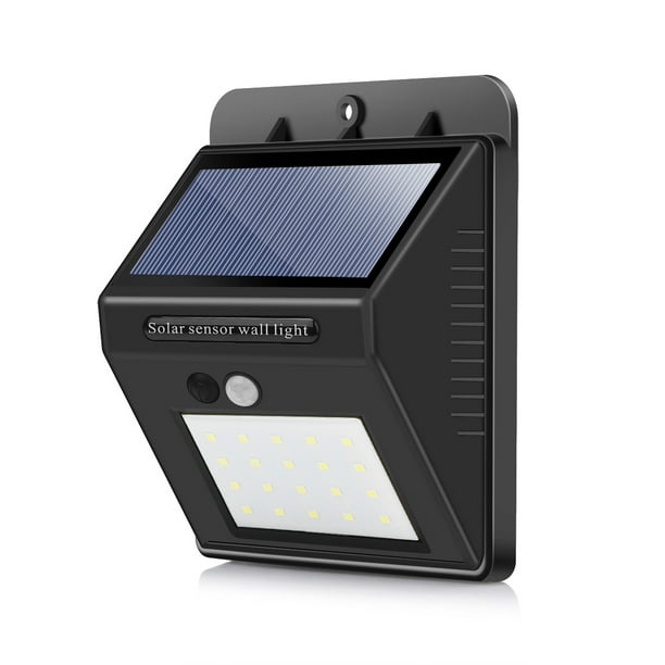 Sensor De Movimiento Solar Infrarrojo Humano Pir Luz De Sensor De Movimiento De Noche De Seguridad A Prueba De Agua Para Garden Yard Walkway 20-Led Luz Monstrate HA018513-00