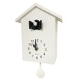 thumbnail image 1 of WALPLUS Modern Cuckoo Clocks for Wall Hourly Chiming Coo Coo Clock Volume Adjustable Cookoo Clock Removable Pendulum Christmas Cuckoo Clock Gift White Interior Decoration, 1 of 4