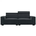 thumbnail image 2 of Modern Loveseat Couch, 2-Seat Sofa Couch Tufted Love Seat with Multi-Angle Adjustable Headrest, Comfortable Velvet Loveseat for Living Room, Bedroom, Office, Apartment, Dorm, Studio, Black, 2 of 7
