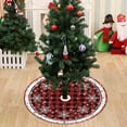 thumbnail image 4 of Classic Christmas Tree Skirt 48 Inches with Snow Pattern Plush Soft Tree Mat for Xmas Party Decorations Holiday Indoor Outdoor Festive Home Decor and Celebration, 4 of 5