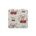 thumbnail image 1 of Espejo de Maquillaje Bow Cherry 1 Pc Único para Viajes Vacaciones Rojo PU Acero Inoxidable Vidrio, 1 of 1