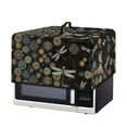thumbnail image 7 of TSOVTHRID Toaster Oven Cover Microwave Oven Dust Cover Foldable Kitchen Appliance Protector Dirt and Fingerprint Protection, Boho Mandala Floral Dragonfly Black Print, 18.25"W x 14.5"D x 11"H, S, 7 of 7