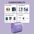 thumbnail image 6 of Velvet USB C Wall Charger Block 20W PD, Liquipel Powertek Type C Fast Charging Cube, Phone Wall Power Adapter with Foldable Plug, Compatible with iPhone, iPad, iWatch, Galaxy, Android, Pixel, Tablet, 6 of 7