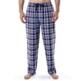 thumbnail image 3 of Conjunto de Pijama para Hombre IZOD Azul Marino Jersey Henley y Pantalón de Franela Talla M, 3 of 6