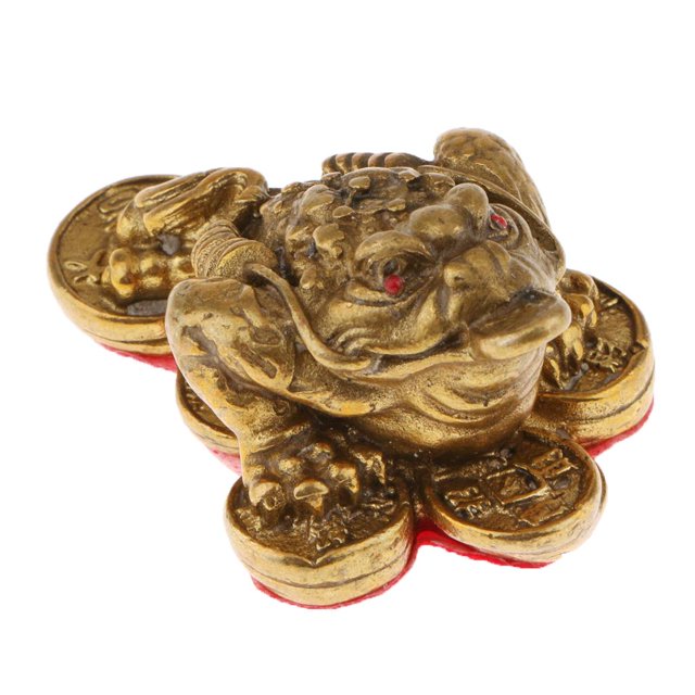 Lucky Money Moneda de Fortune Feng Shui Adorno decorativo Sunnimix Feng Shui Toad Adornos