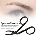 thumbnail image 3 of Stainless Steel Elbow Eyebrow Forceps Clip Elbow Tweezers Pliers Professional Eyebrow Tools Portable, 3 of 5