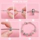 thumbnail image 4 of 4 pulseras con 20 cuentas con cierre de clip, espaciadores de pulsera, cuentas europeas de gran agujero, 20 tapones de goma de silicona., 4 of 6