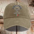 thumbnail image 2 of Women's Vintage Washed Denim Printed Baseball Cap The Hat, 2 of 3