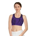 thumbnail image 3 of Effete Feline Claw Marks Scratch Sports Bra (AOP), 3 of 4
