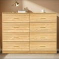 thumbnail image 3 of Jopath Modern 8-Drawer Dresser for Bedroom,Wood Wide Chest of Drawers Storage Organizer for Living Room,Hallway,Natural02, 3 of 7