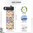 thumbnail image 4 of Yiaed Snake Print Water Bottle with Straw Lid, Stainless Steel Double Wall Insulated Water Bottle | Leak-Proof and Spill-Proof Water Bottle, 4 of 8