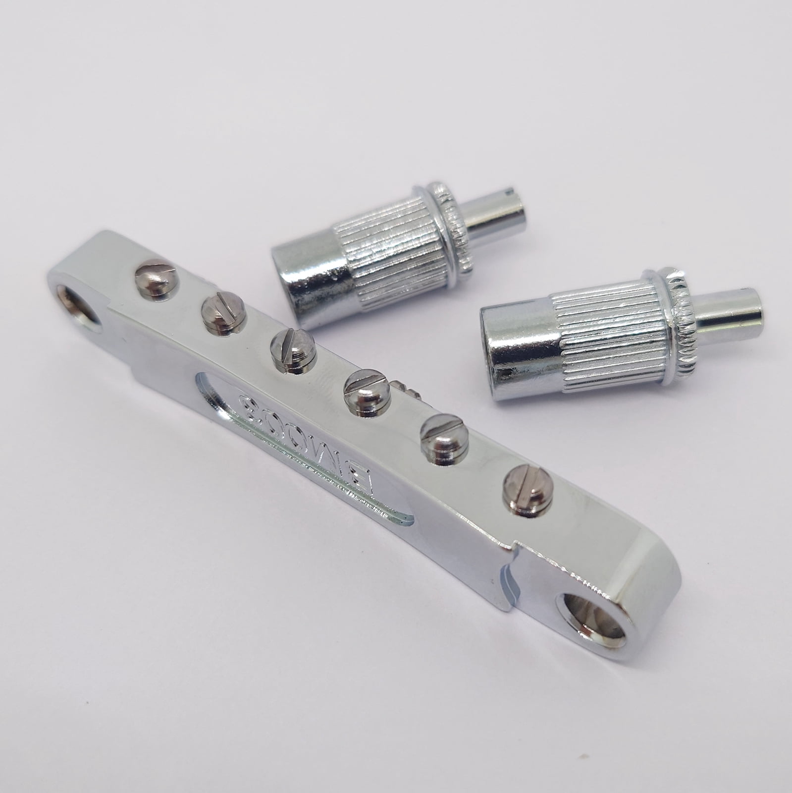 Guitar Tune-o-matic Roller Saddle Bridge Tailpiece Set Chrome for ABR LP SG EPi Electric Guitars Replacement Parts