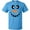Pacific Blue, variant on Inktastic Cute Smiling Snowman Face with Carrot Nose T-Shirt