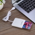 thumbnail image 3 of Lector de tarjetas de crédito IC portátil USB de alta velocidad con chip inteligente, color blanco, 3 of 10