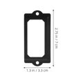 thumbnail image 2 of EXHUMKY 20Ud Marcos Para Etiquetas De Cajas En Metal Negro Para Oficina Y Muebles, 2 of 8