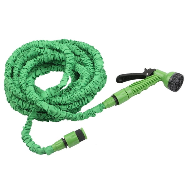 Manguera Extensible De Alta Presión De 150 Pies Para Lavado De Autos Y Riego De Jardines Color Verde Incluye Boquilla Y Conector De Grifo Manguera Extensible De Alta Presión De 150 Pies Para Lavado De Autos Y Riego De Jardines Color Verde Incluye Boquilla Y Conector De Grifo