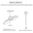 thumbnail image 5 of Rosec Jewels Lab Grown Diamond Engagement Ring with Side Stones - 5 mm - Half Carat - EF-VS Grade, 10K White Gold, US 10.50, 5 of 8