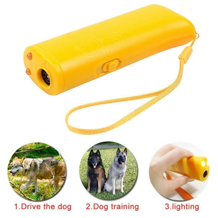 Dog Bark Control Device 3 in 1 Ultrasonic Anti-bark Controller Practical Dog Training Device Pet with LED