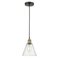 thumbnail image 2 of Innovations Lighting  Berkshire - 1 Light 8" Cord Hung Mini Pendant Black Antique Brass/Seedy, 2 of 5