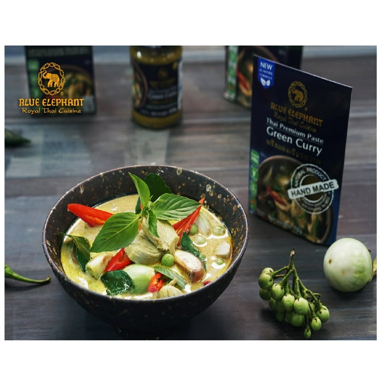 Blue Elephant Royal Thai Cuisine Green Curry Paste, 6 Pack, 6 x