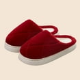 thumbnail image 4 of Bovxnpu Women's Warm Fuzzy Slippers Winter House Shoes, Women's Casual Winter Furry Strap Home Friendly Flat Slippers Comfy Soft Lightweight Indoor House Shoes, 4 of 5
