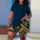 thumbnail image 3 of Gibobby Blusas De Manga Larga Conjuntos de entrenamiento para mujer, conjuntos casuales a juego de 2 piezas, conjunto de pijama con pantalones cortos de Yoga de cintura alta y corto（Azul， S), 3 of 5