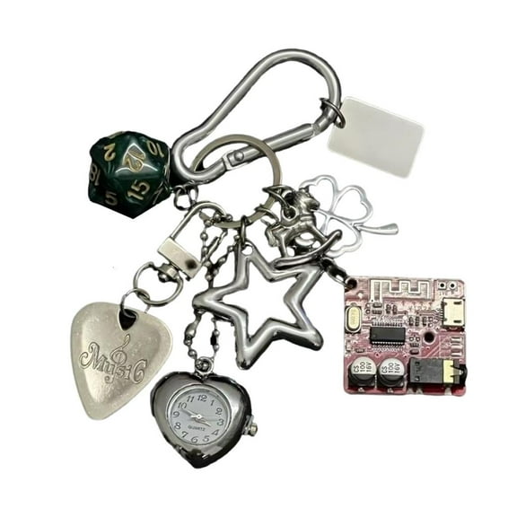 lanema Pocket Watch Pendant Multifuntional Jewelry Fashionable Keychain Accessory Bag Ornament Suitable for Dresses and Tees