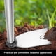 thumbnail image 3 of Gardening Hoe, Stainless Steel Garden Digging Tool, Handheld Weeding Rake, Long Handle Hollow Hoe for Weeding, for Lawn Planting, Vegetables, 3 of 5