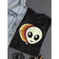 thumbnail image 3 of Layered Alien Emoji Vibes - Retro Galactic Graphic Women's T-shirt, 3 of 4