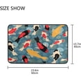 thumbnail image 2 of FREEAM Floral Ukiyoe Fish Doormats Bathroom Floor Mat Lightweight Non-Slip Area Rugs Entrance Front Door Rug for Outdoor Garden Kitchen Bedroom 23.6" x 15.7", 2 of 7