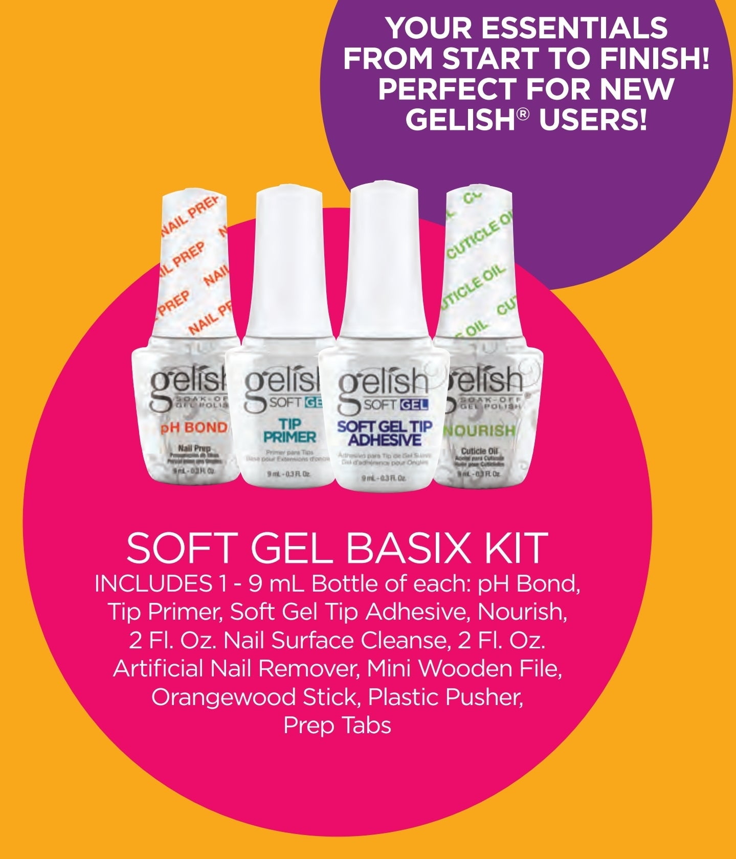 Gelish Soft Gel Basix Kit