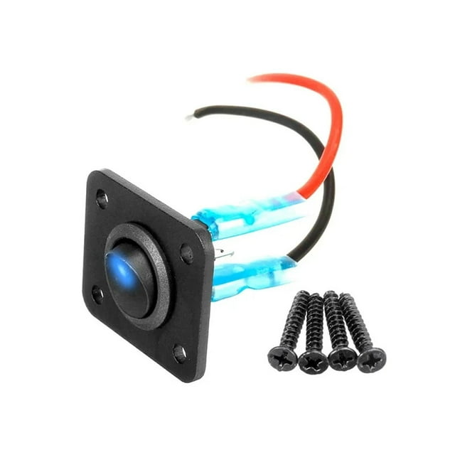 12V Multi-Functional 1-4 Gang Rocker Toggle Control Button Switch Panel Car Boat Marine RV Truck Blue LED Styling Accessories ,Easy to Install