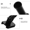 thumbnail image 3 of FENGGUIQU Black Aluminum Alloy Flagpole Bracket Mount, and Practical, 1 Set for Easy Installation, 3 of 8