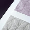 thumbnail image 4 of Chezmoi Collection Bernard 7-Piece California King Bed in a Bag Comforter Set with Sheets, Lightweight Comforter Lavender Purple Gray Patchwork Quilted Medallion Bedding Set for All Season, 4 of 9