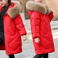 thumbnail image 6 of Wancir Girl's Long Winter Warm Parka Sherpa Trimmed Collar Puffer Ski Jacket Coat, 6 of 7