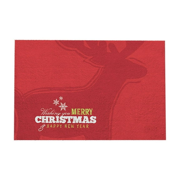 CuiLiyq Merry Christmas Welcome Door Mat, Welcome Floor Front Door Mats Rug, Christmas Tree Decor Doormat, for Home Kitchen Bathroom Indoor Outdoor Decorations (23.6" x 15.7")