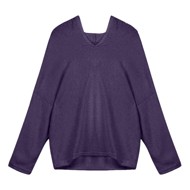 Blusa de manga larga con cuello en V para mujer Fridja fhghd2315