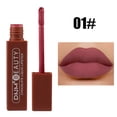 thumbnail image 4 of DNM Chocolate Matte Nude Liquid Lipstick Moisture Velvet Dark Red Lip Tint Lasting Non Stain Lipstick Makeup Lip Gloss Tint, 4 of 5