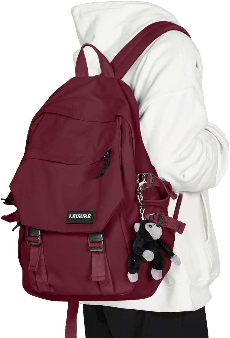 Aesthetic School Backpack Waterproof Black Bookbag College High School Bags for Boys Girls Lightweight Travel Casual Daypack Laptop Backpacks for - Walmart.com