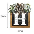 thumbnail image 1 of Last Name Front Door Wreath Front Door Porch Decoration for for Home Blessings Spring Parties, 1 of 2