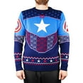 thumbnail image 5 of Captain America  Adult Shield Knitted Christmas Sweatshirt, 5 of 5