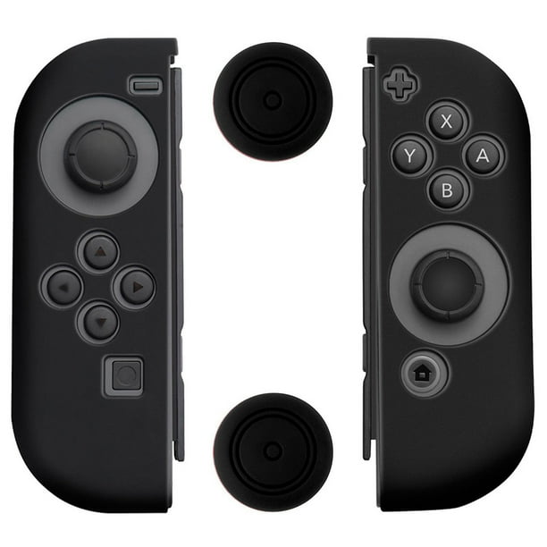 Methold Funda protectora para interruptor de silicona con absorción de golpes, funda con mango de juego para interruptor Videojuegos y accesorios Negro
