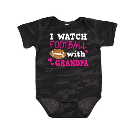 

Inktastic I Watch Football with My Grandpa Gift Baby Girl Bodysuit