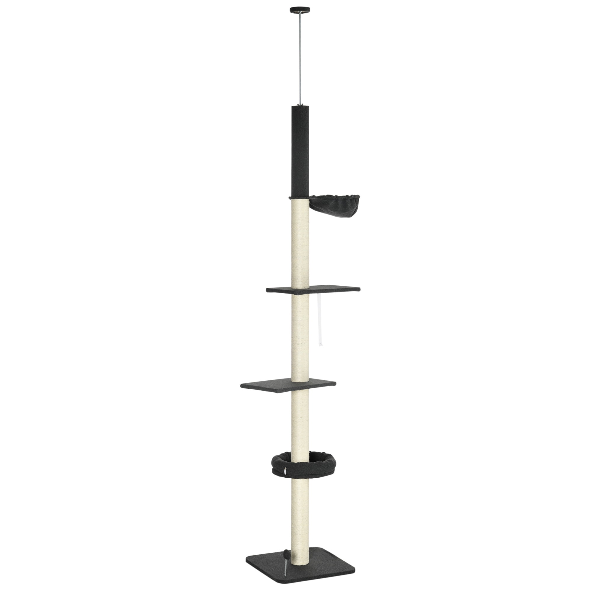 Gecheer Floor To Ceiling Cat Tree, 5Tier Cat Climbing Tower, 95''106