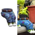 thumbnail image 2 of DOLITY Petit Support de Plante en Forme de Jean, Pot de Fleurs en Résine pour Jeans Assis, 2 of 7