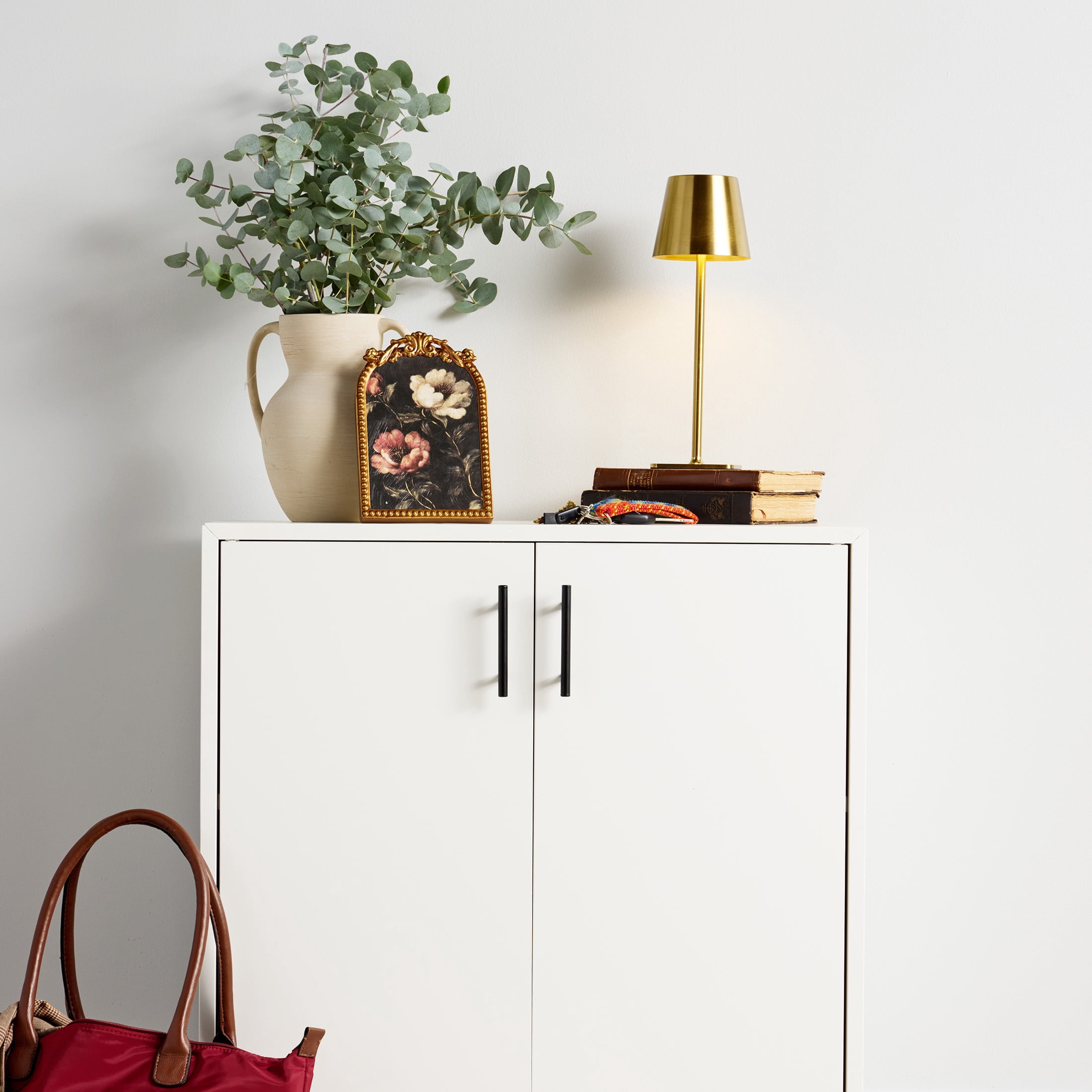 Mainstays 3-Inch Matte Black Bar Cabinet Pulls for Kitchen Cabinets and Drawers, Hardware Included, 2 Pack